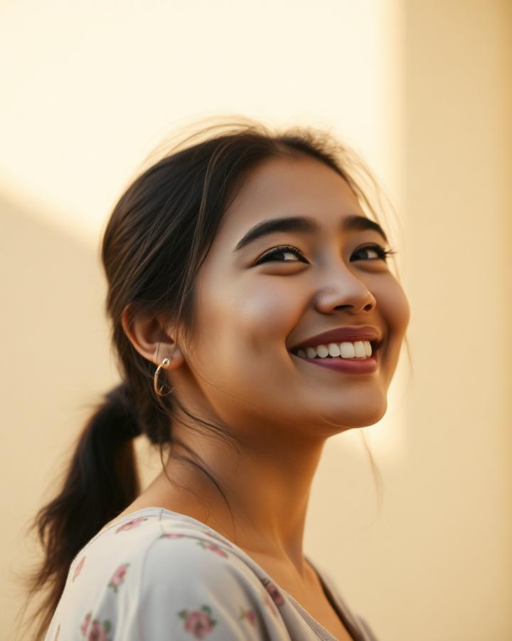 Portrait of a person smiling